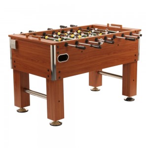 Kickertisch Profi Soccer DeLuxe Holzdekor braun 