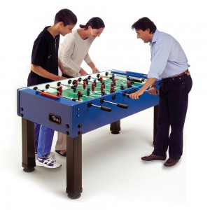 Kickertisch Master Cup blau Teleskopstangen