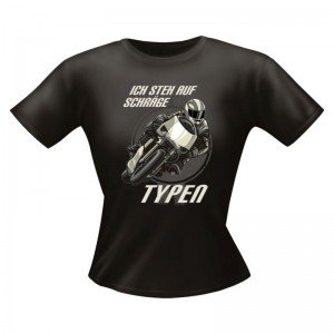 Fun Lady Shirt Ich steh auf schräge Typen