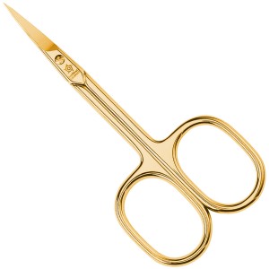 Pfeilring Hautschere 9cm vergoldet gebogen