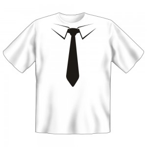 Fun T-Shirt Krawatte schwarz