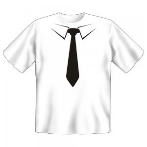 Fun T-Shirt Krawatte schwarz
