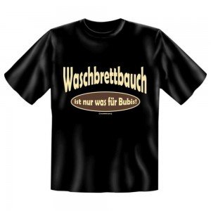 Fun T-Shirt Waschbrett Bauch