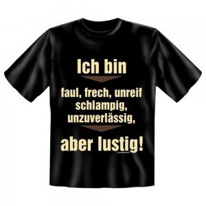 Fun T-Shirt Ich bin faul