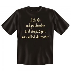 Fun T-Shirt Ich bin aufgestanden