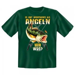 Fun T-Shirt Es gibt wichtigeres als Angeln