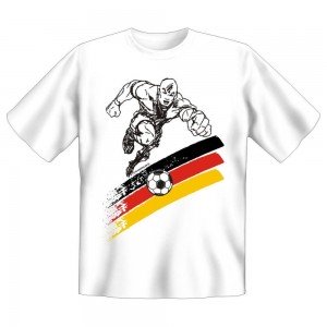 Fun T-Shirt Fussball Deutschland Fussballer
