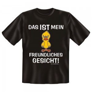 Fun T-Shirt Böser Vogel Das ist mein freundliches Gesicht