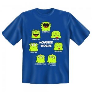Fun T-Shirt Monster Woche