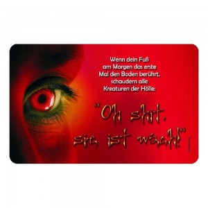 Frühstücksbrettchen Brotzeit - Oh shit sie ist wach