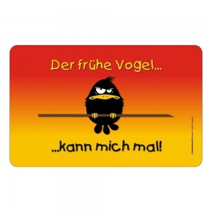 Frühstücksbrettchen Brett - Der frühe Vogel