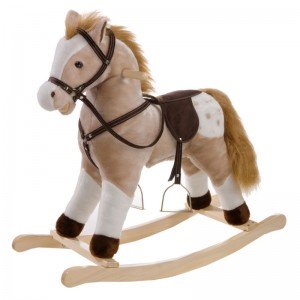 Pferd Schaukel Schaukelpferd mit Stimme 74cm