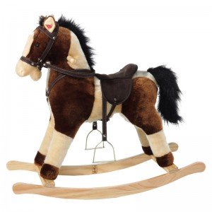 Pferd Schaukel Schaukelpferd mit Stimme 74cm