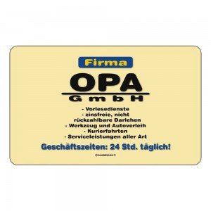 Frühstücksbrettchen Brett - Firma Opa GmbH