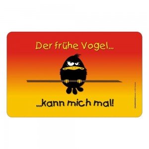 Frühstücksbrettchen Brett - Der frühe Vogel