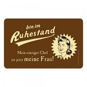 Frühstücksbrettchen Brett - Ich bin im Ruhestand