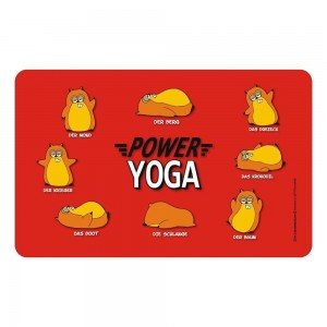 Frühstücksbrettchen Brett - Power Yoga