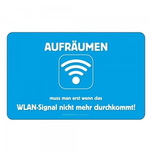 Frühstücksbrettchen Brett - Aufräumen wegen dem WLAN Signal