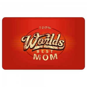 Frühstücksbrettchen Brotzeitbrettchen - 100% worlds best Mom