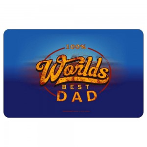 Frühstücksbrettchen Brotzeitbrettchen - 100% worlds best Dad