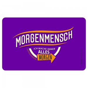 Frühstücksbrettchen Brotzeitbrettchen - Morgenmensch