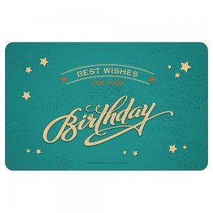 Frühstücksbrettchen Brotzeitbrettchen - best wishes birthday