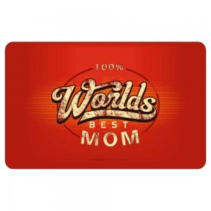 Frühstücksbrettchen Brotzeitbrettchen - 100% worlds best Mom