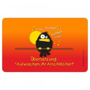 Frühstücksbrettchen Brotzeitbrettchen - Aufwachen