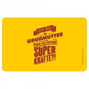 Frühstücksbrettchen Brotzeitbrettchen - Superkräfte Großmutter