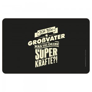 Frühstücksbrettchen Brotzeitbrettchen - Superkräfte Großvater