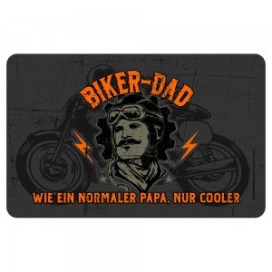 Frühstücksbrettchen Brotzeitbrettchen - Biker Dad