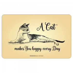 Frühstücksbrettchen Brotzeitbrettchen - Cat every day