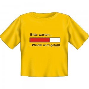 Kids Fun T-Shirt Windel wird gefüllt