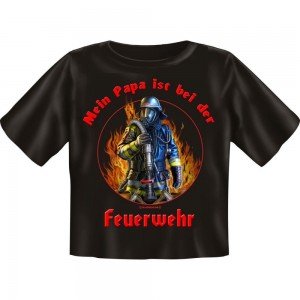 Kids Fun T-Shirt Papa ist bei der Feuerwehr