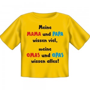 Kids Fun T-Shirt Oma und Opa wissen alles
