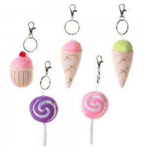 Anhänger Sortiment Lolli, Eiscreme und Cupcake Keyring 7cm