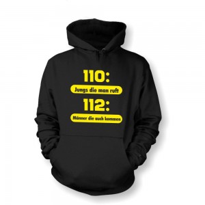 Fun Hoodie Kapuzen Pullover 110 Jungs die man ruft