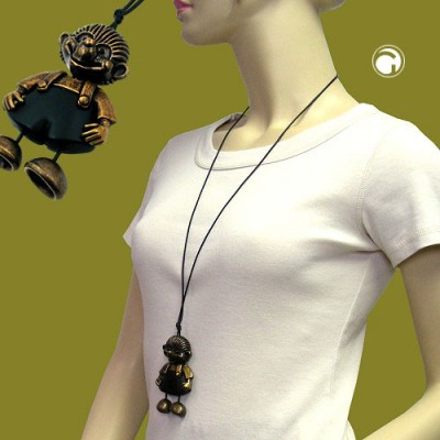 Halskette Igeltier mit Hose amess sw-matt 80cm