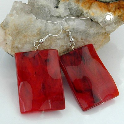 Ohrhaken Pillow rot-schwarz