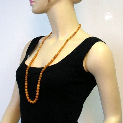 Collier Halskette bernsteinfarbig verlaufend 90cm