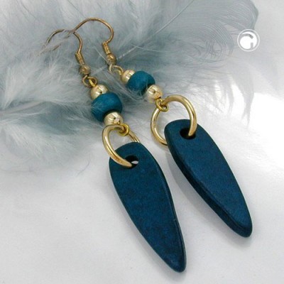 Ohrhaken türkis-go Tropfen