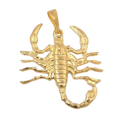 Anhänger Sternzeichen Skorpion ausgestanzt vergoldet