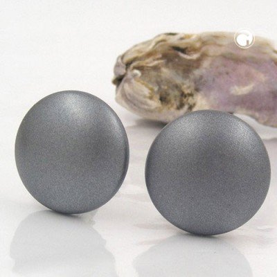 Ohrring grau metallic