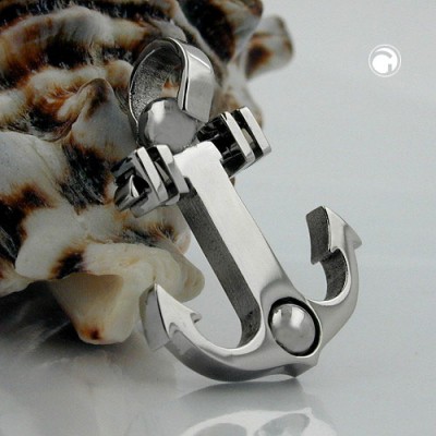 Anhänger Anker mit Kugel Edelstahl