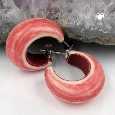 Ohrstecker Creole rostrot-matt