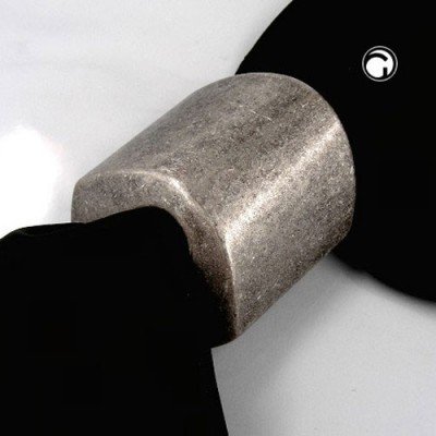 Tuchring 50x40 altsilber schräg-oval