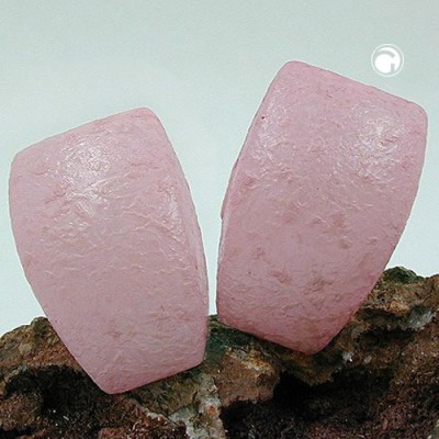 Ohrring Trapez rosa natur-glänzend