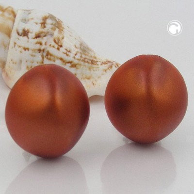 Ohrring seide-braunton