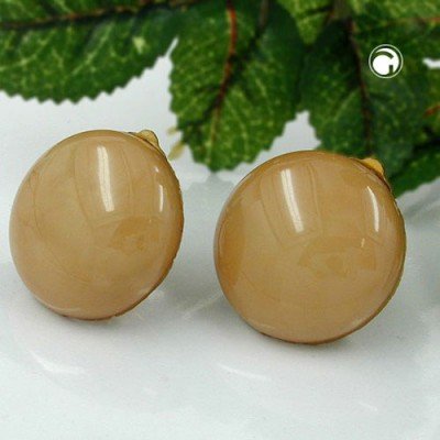 Ohrring hellbraun-glänzend