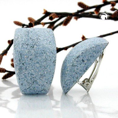 Ohrring Trapez jeansblau-hell